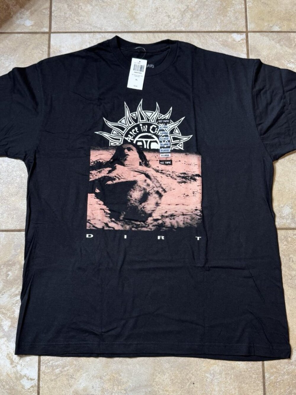 Alice In Chains Dirt Sun Logo T-Shirt X-LARGE  New With Tags